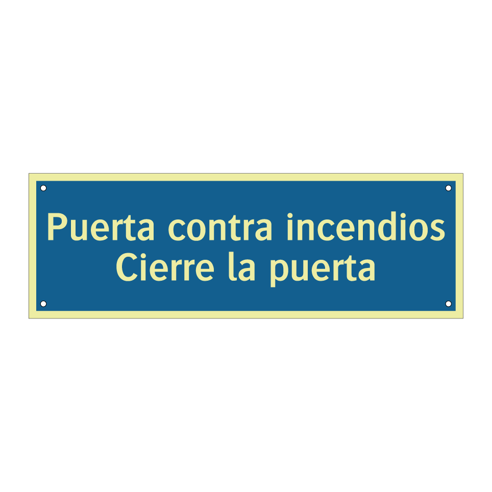 Puerta contra incendios Cierre la puerta