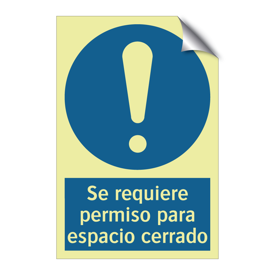 Se requiere permiso para espacio cerrado