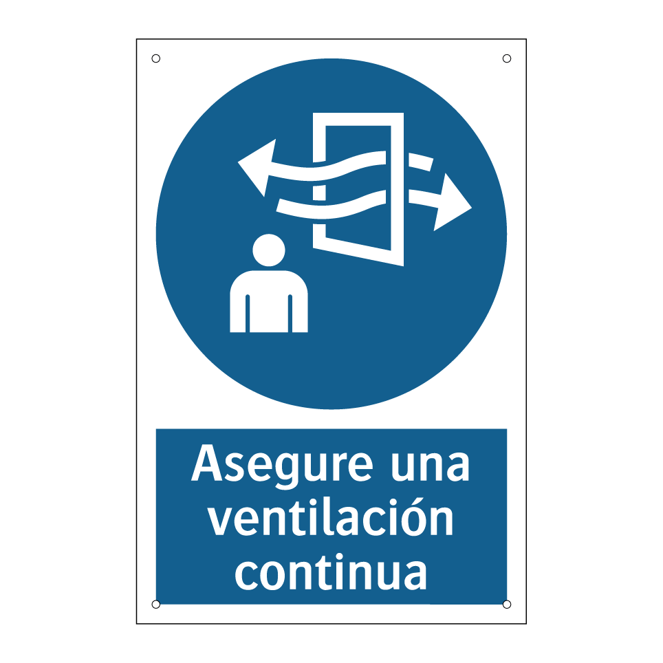 Asegure una ventilación continua