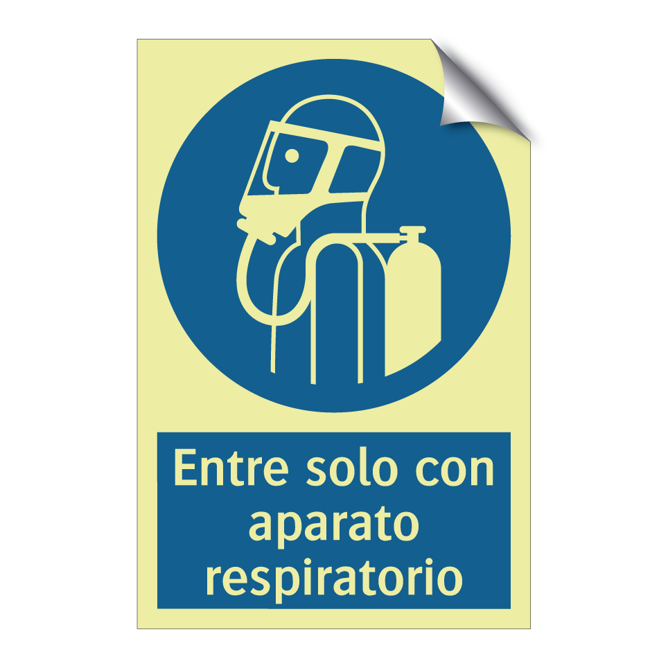 Entre solo con aparato respiratorio