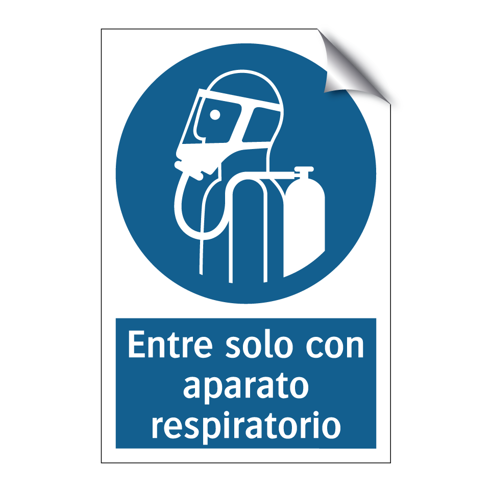 Entre solo con aparato respiratorio