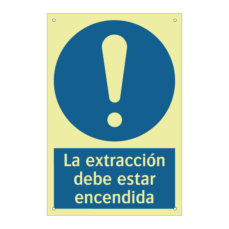 La extracción debe estar encendida