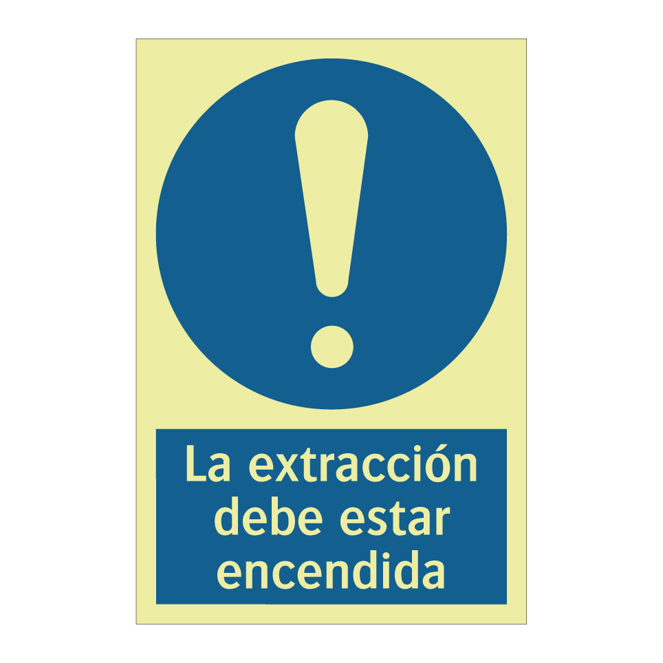 La extracción debe estar encendida