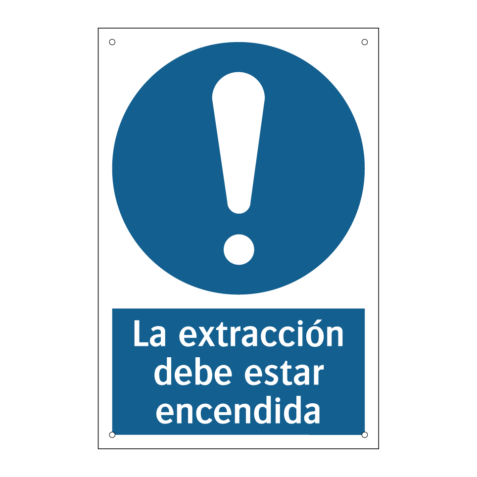 La extracción debe estar encendida
