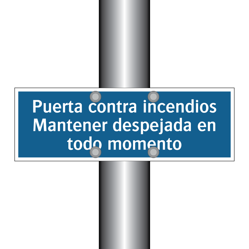 Puerta contra incendios Mantener despejada en todo momento