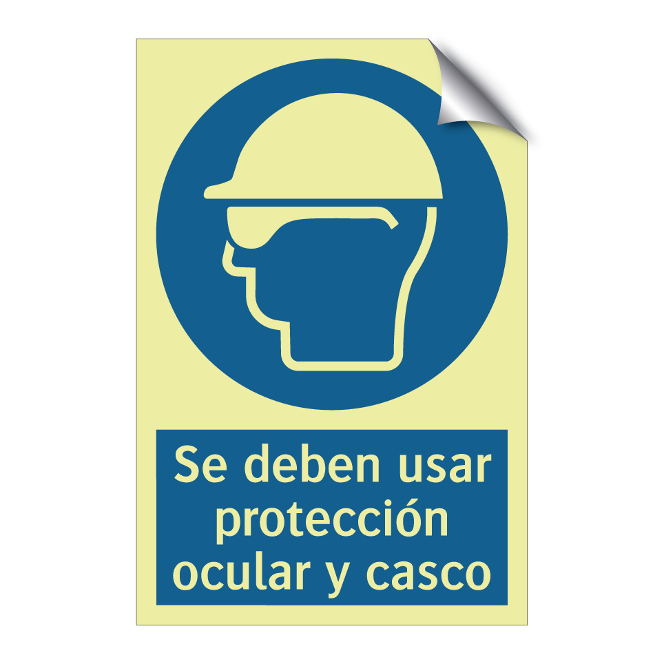 Se deben usar protección ocular y casco