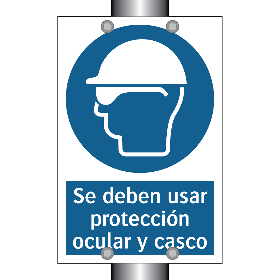 Se deben usar protección ocular y casco