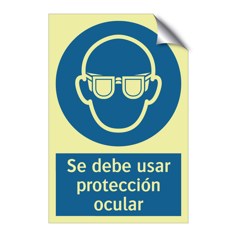 Se debe usar protección ocular