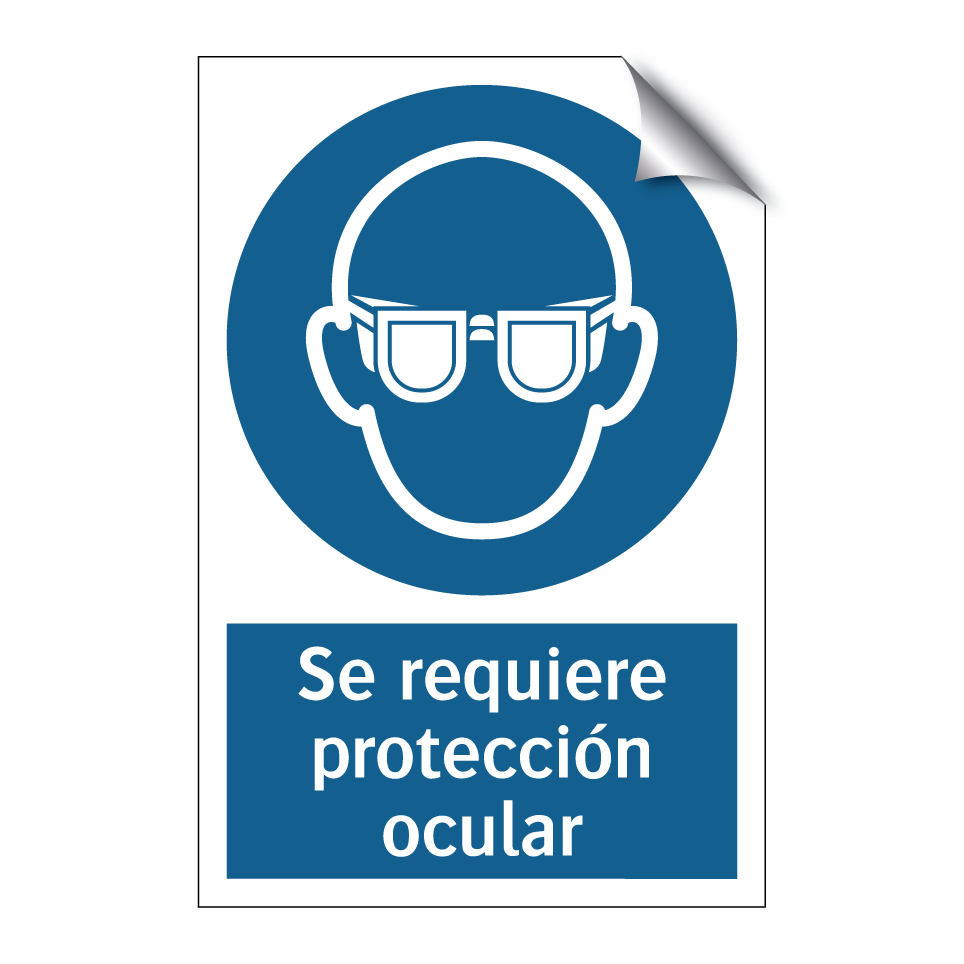 Se requiere protección ocular