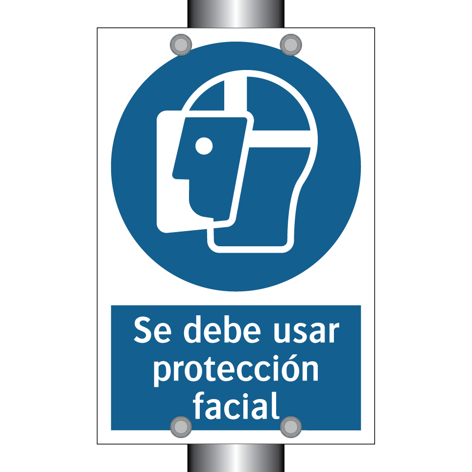 Se debe usar protección facial
