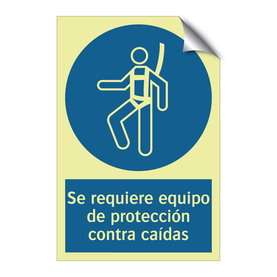 Se requiere equipo de protección contra caídas