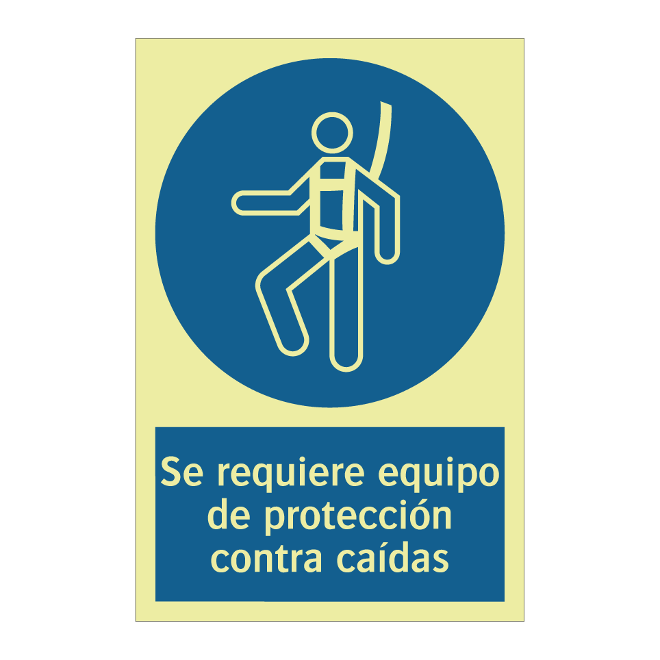 Se requiere equipo de protección contra caídas