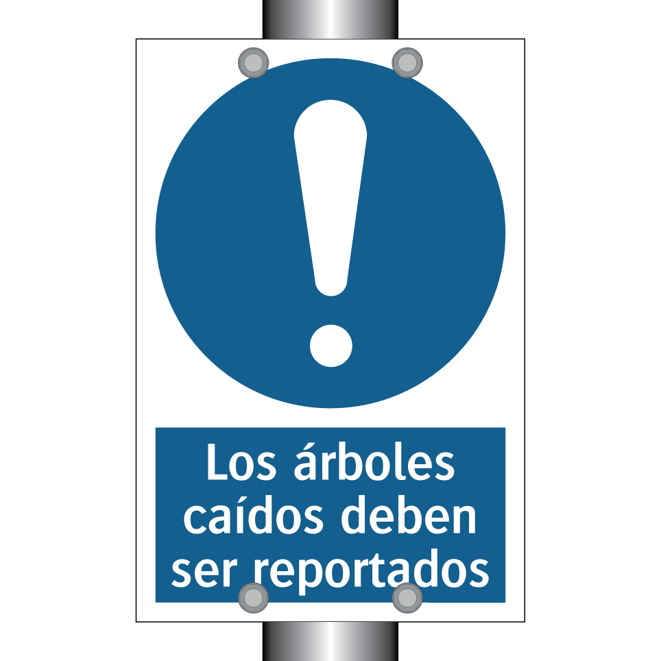Los árboles caídos deben ser reportados