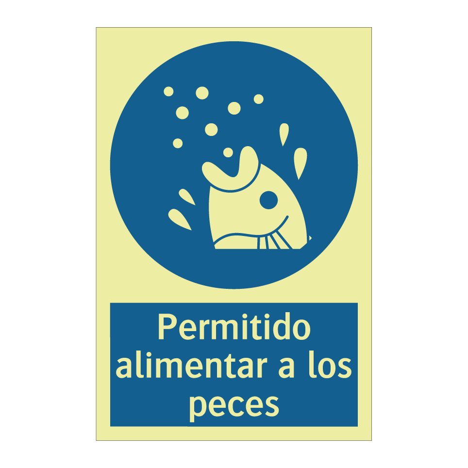 Permitido alimentar a los peces