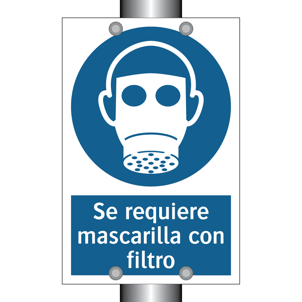 Se requiere mascarilla con filtro