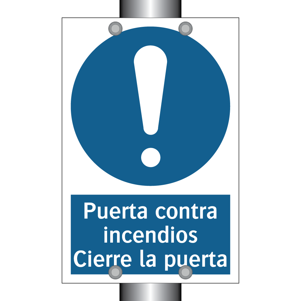 Puerta contra incendios Cierre la puerta