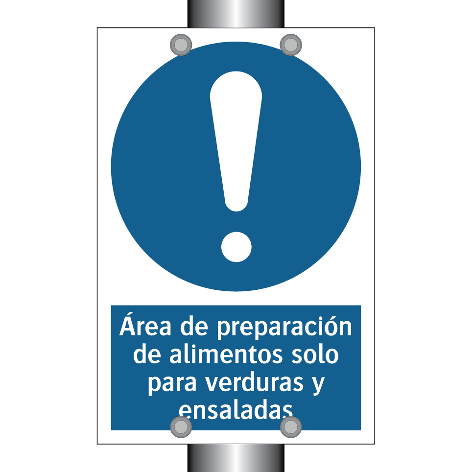 Área de preparación de alimentos solo para verduras y ensaladas