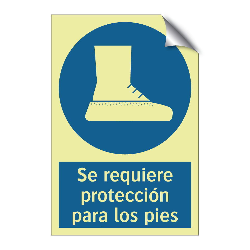 Se requiere protección para los pies