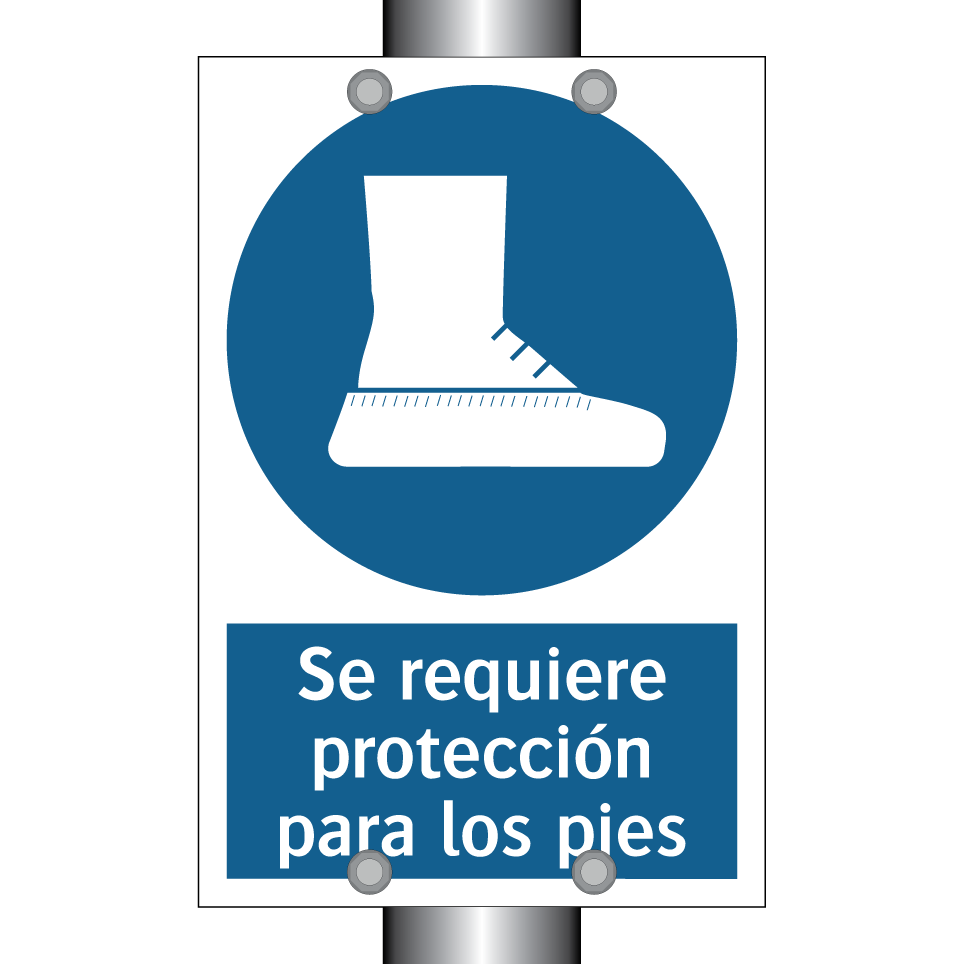 Se requiere protección para los pies