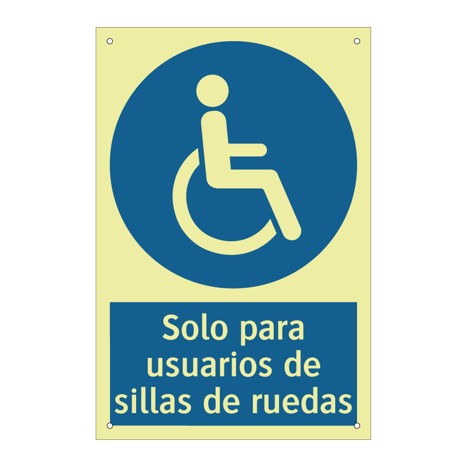Solo para usuarios de sillas de ruedas