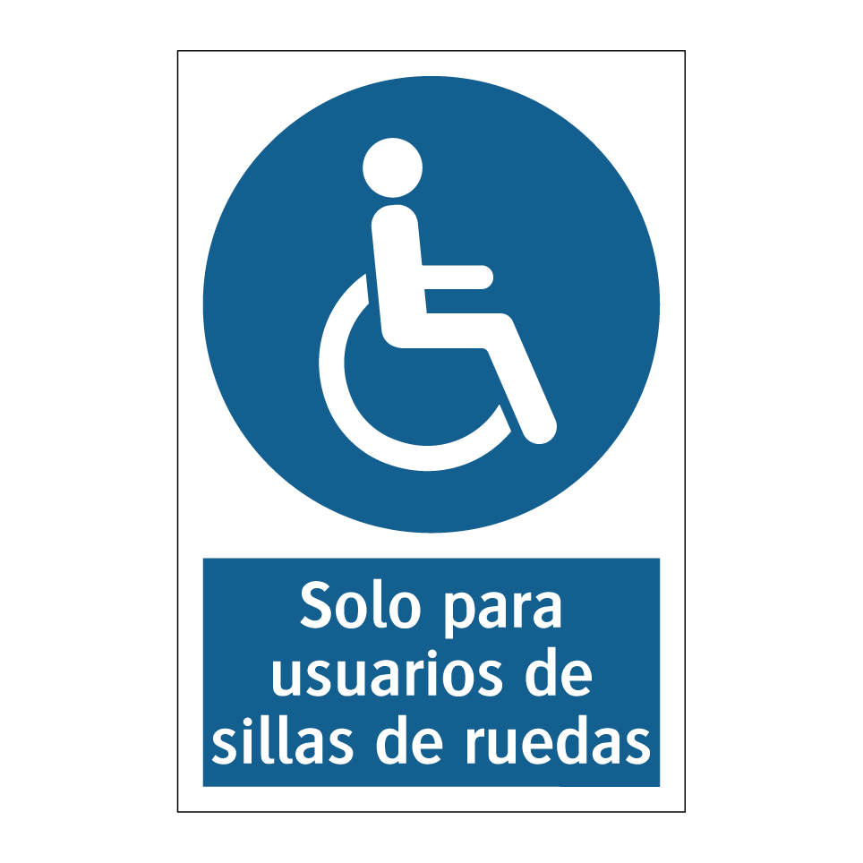 Solo para usuarios de sillas de ruedas