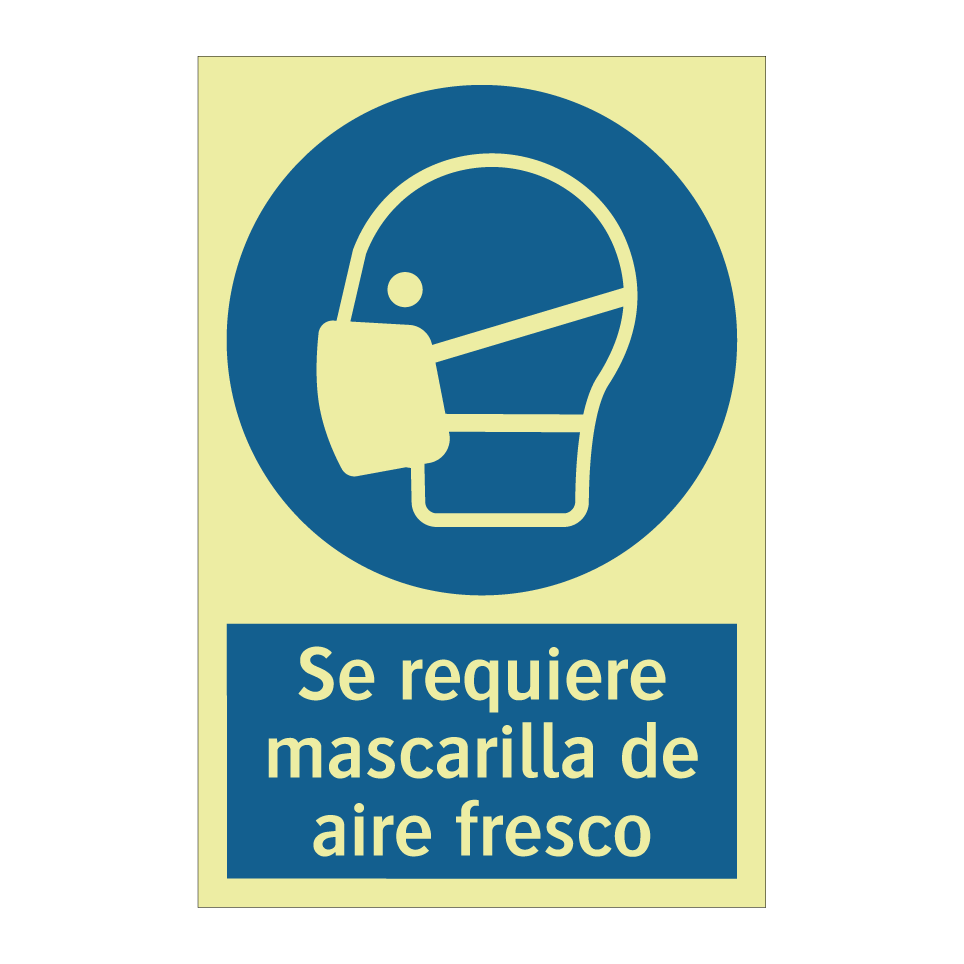 Se requiere mascarilla de aire fresco