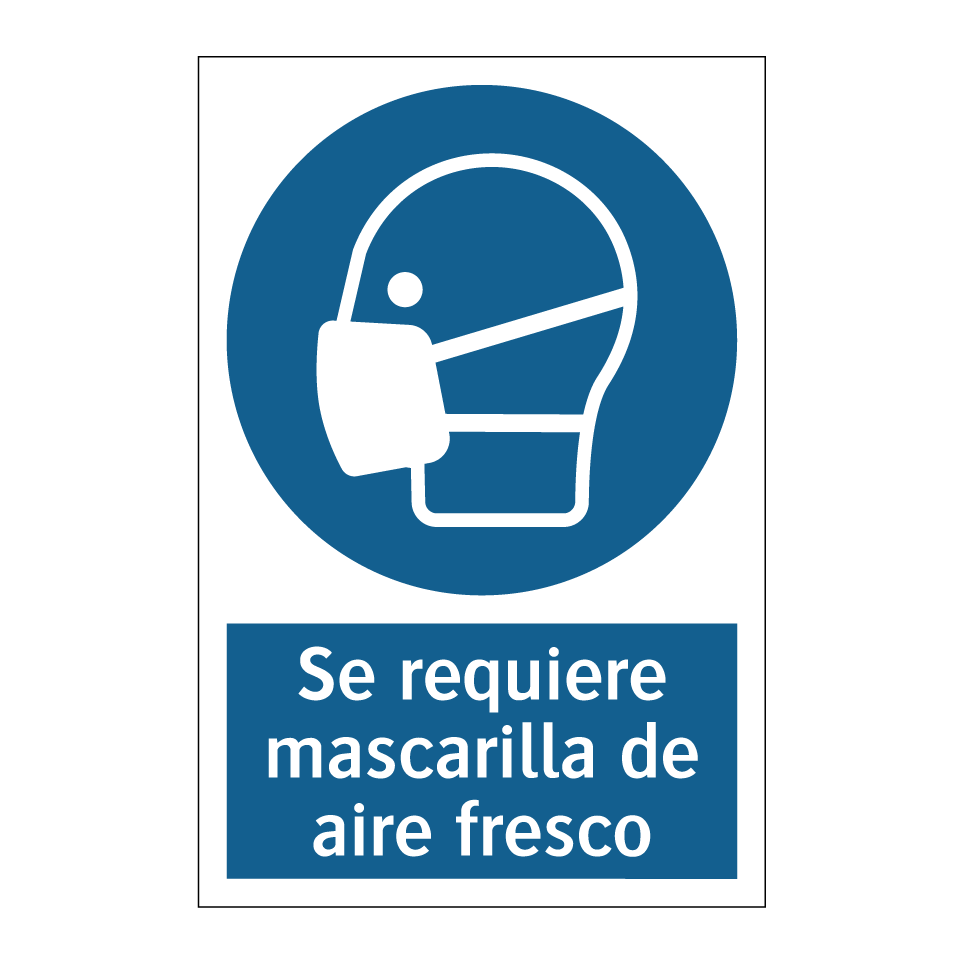 Se requiere mascarilla de aire fresco