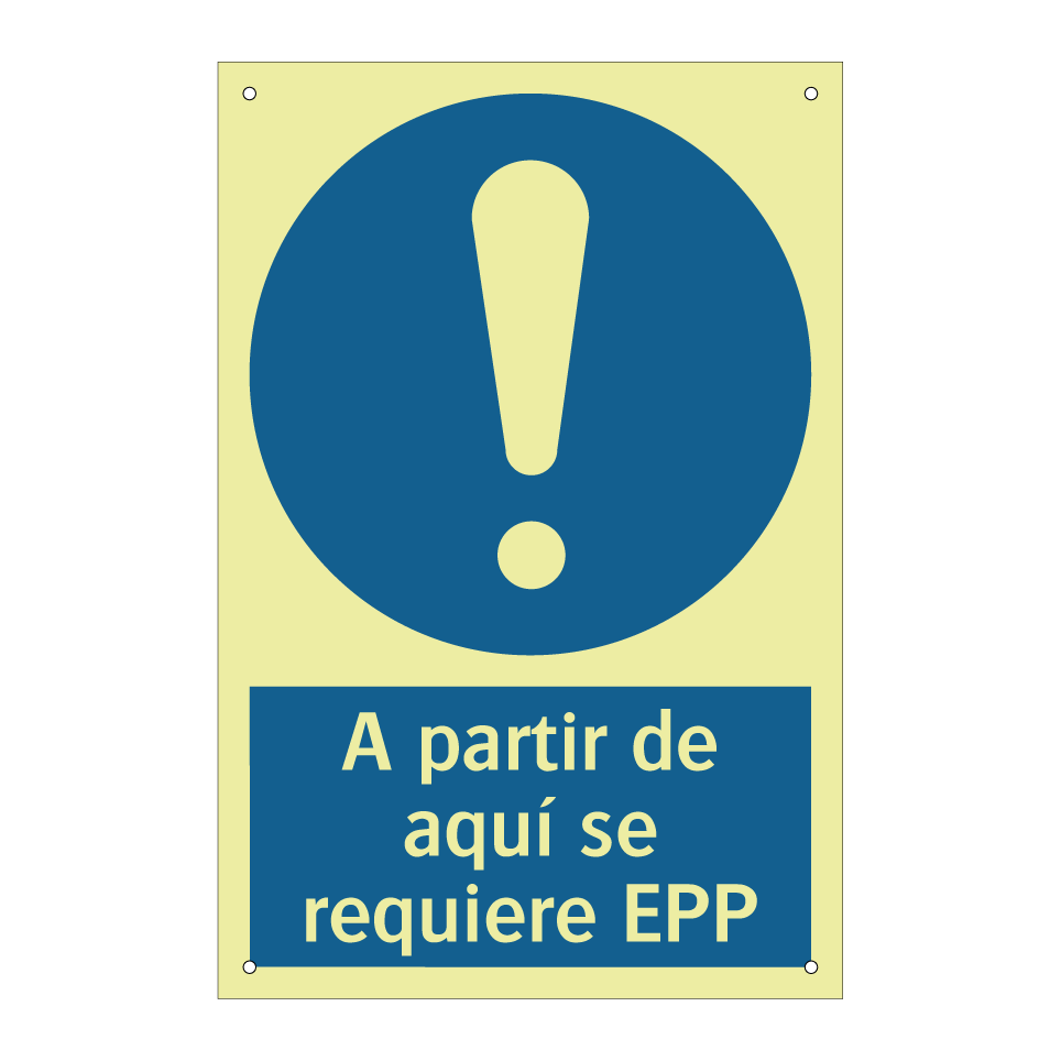 A partir de aquí se requiere EPP