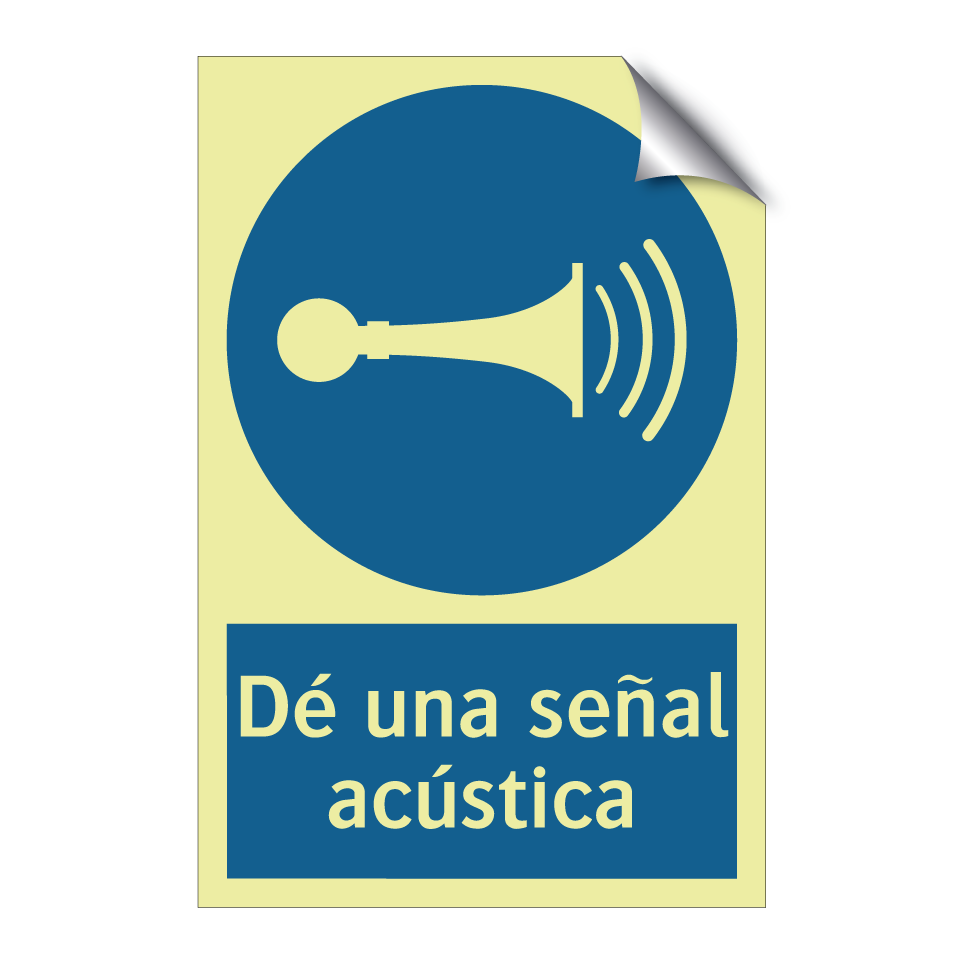 Dé una señal acústica
