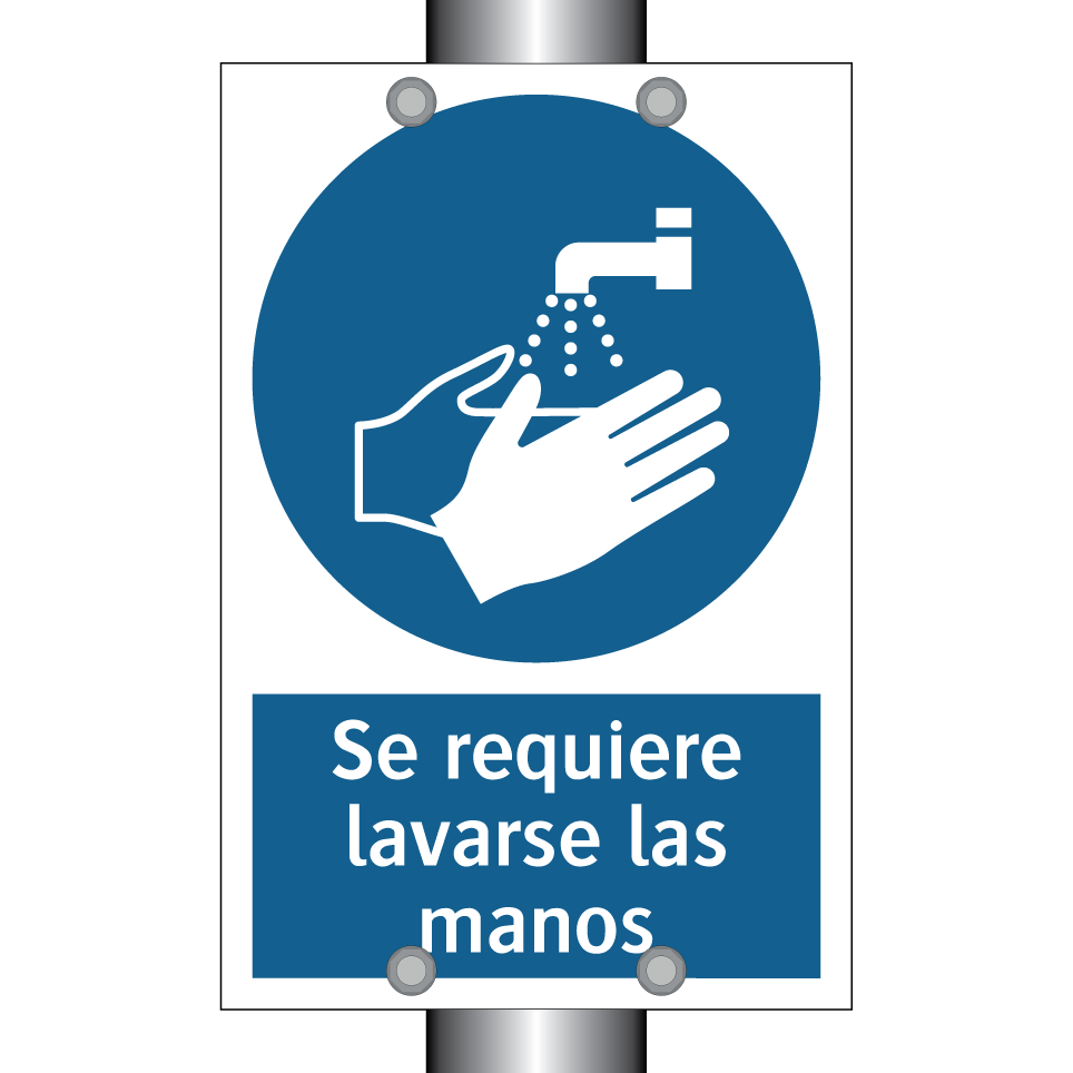 Se requiere lavarse las manos
