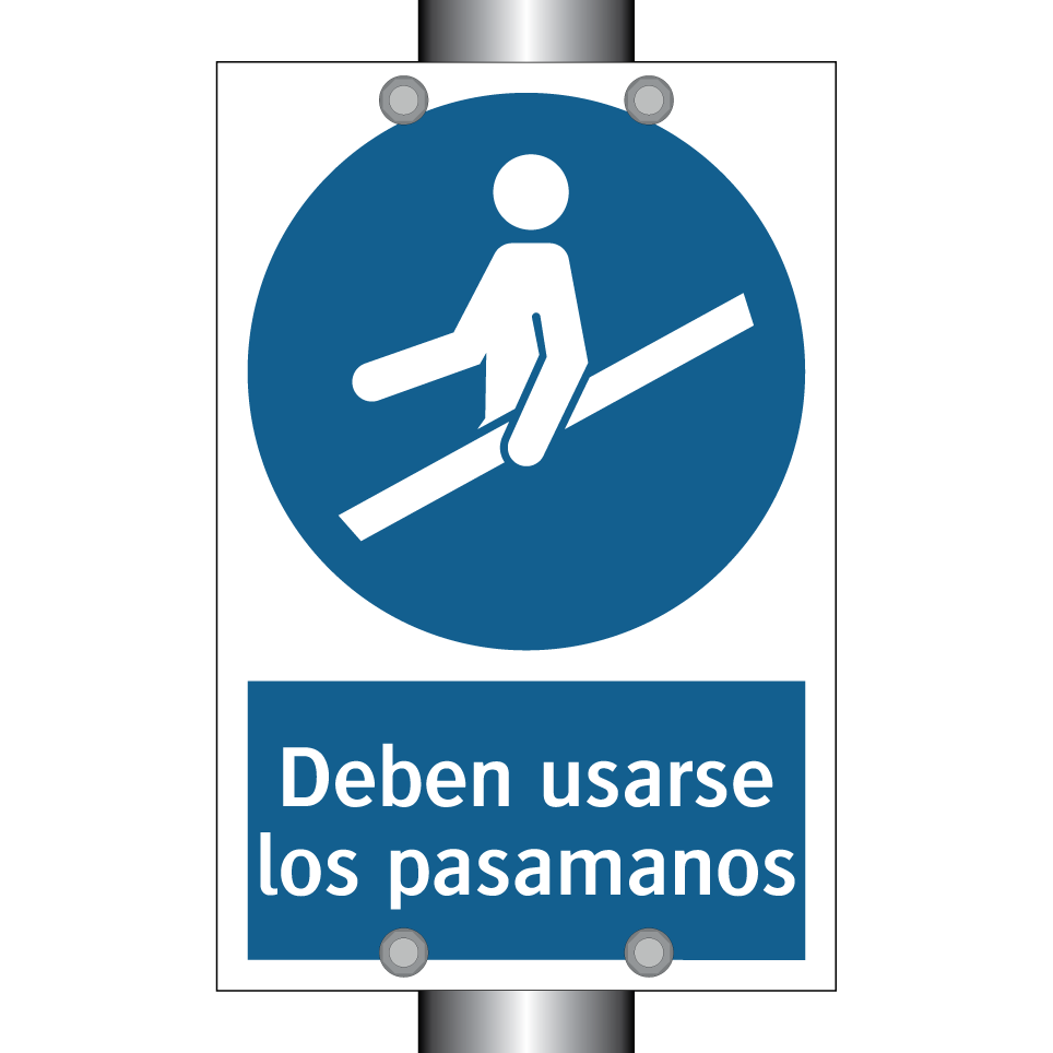 Deben usarse los pasamanos