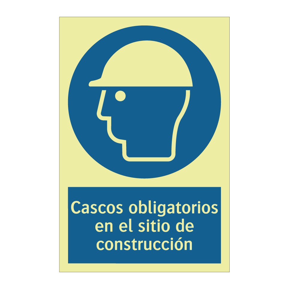 Cascos obligatorios en el sitio de construcción
