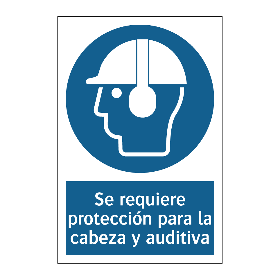 Se requiere protección para la cabeza y auditiva