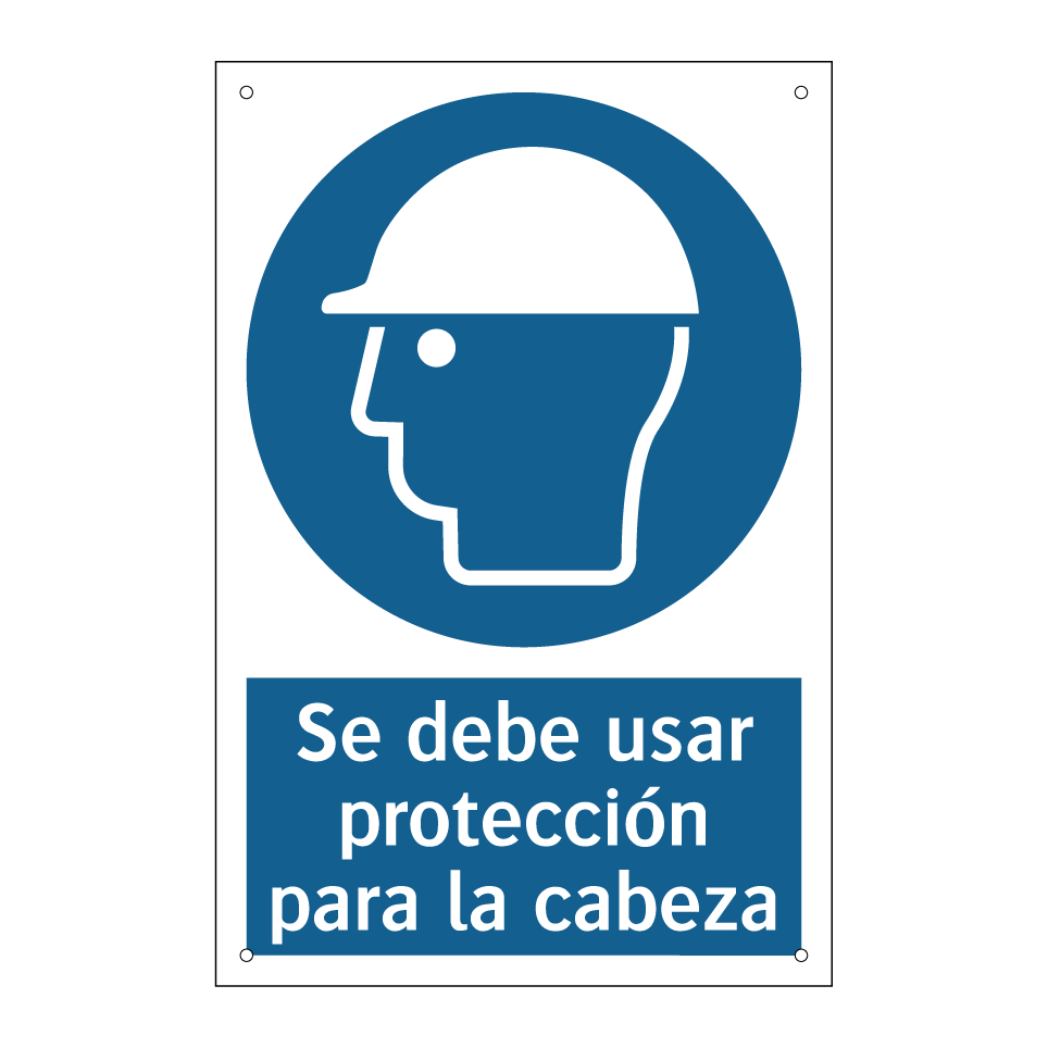 Se debe usar protección para la cabeza