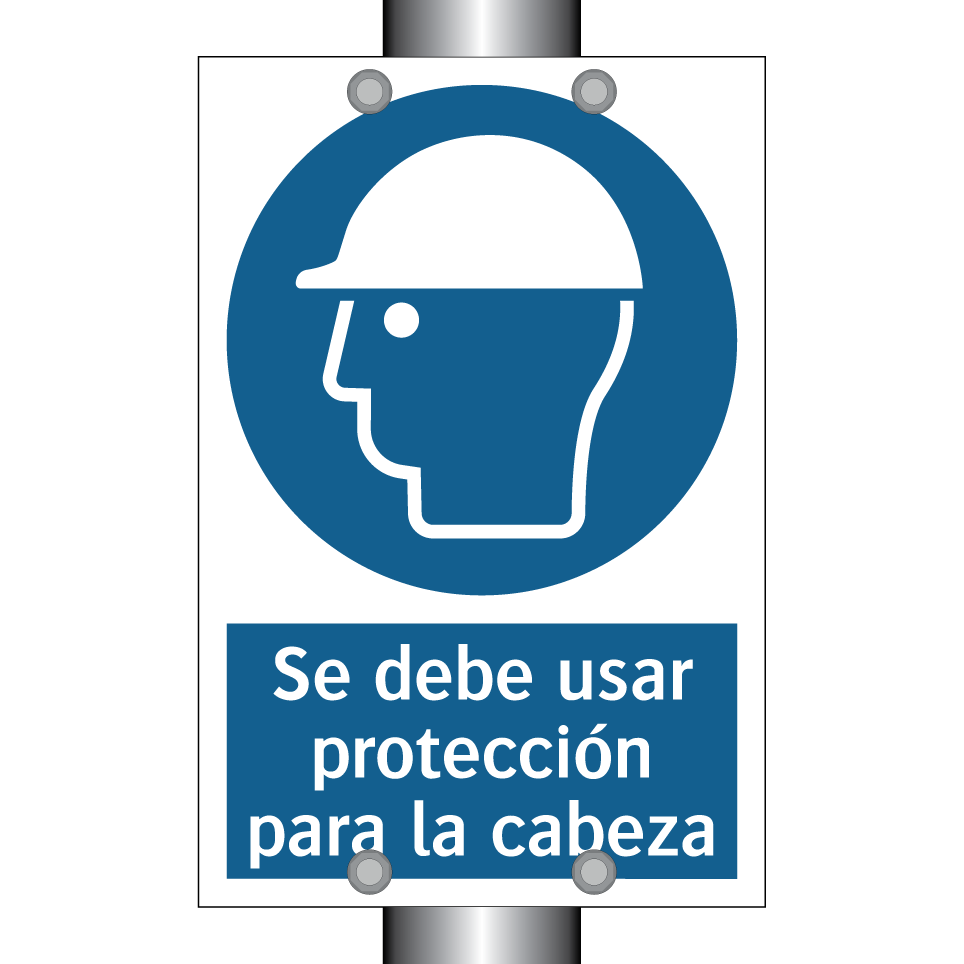 Se debe usar protección para la cabeza