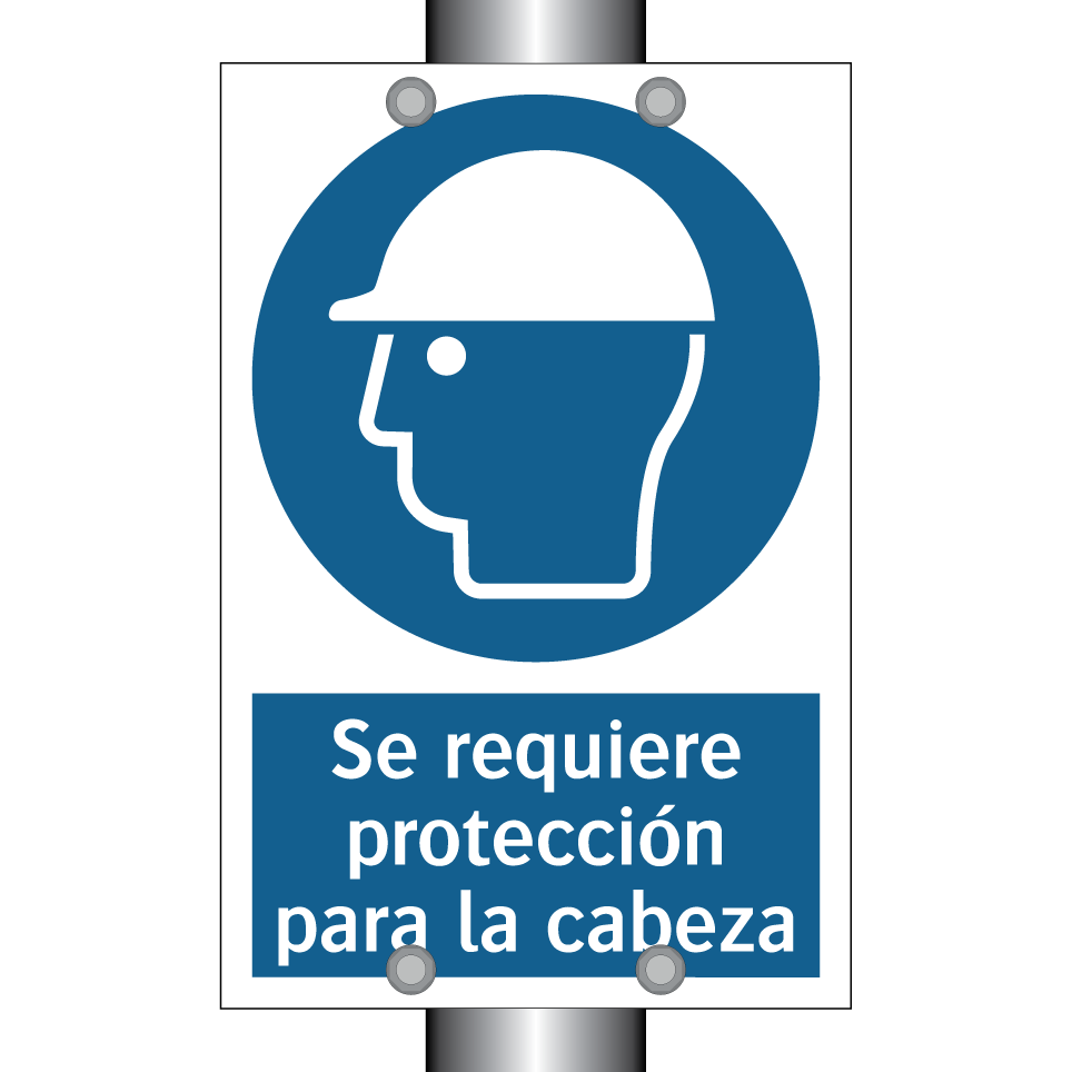 Se requiere protección para la cabeza
