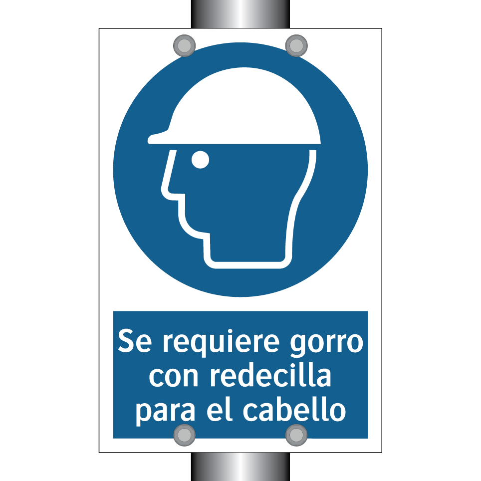 Se requiere gorro con redecilla para el cabello