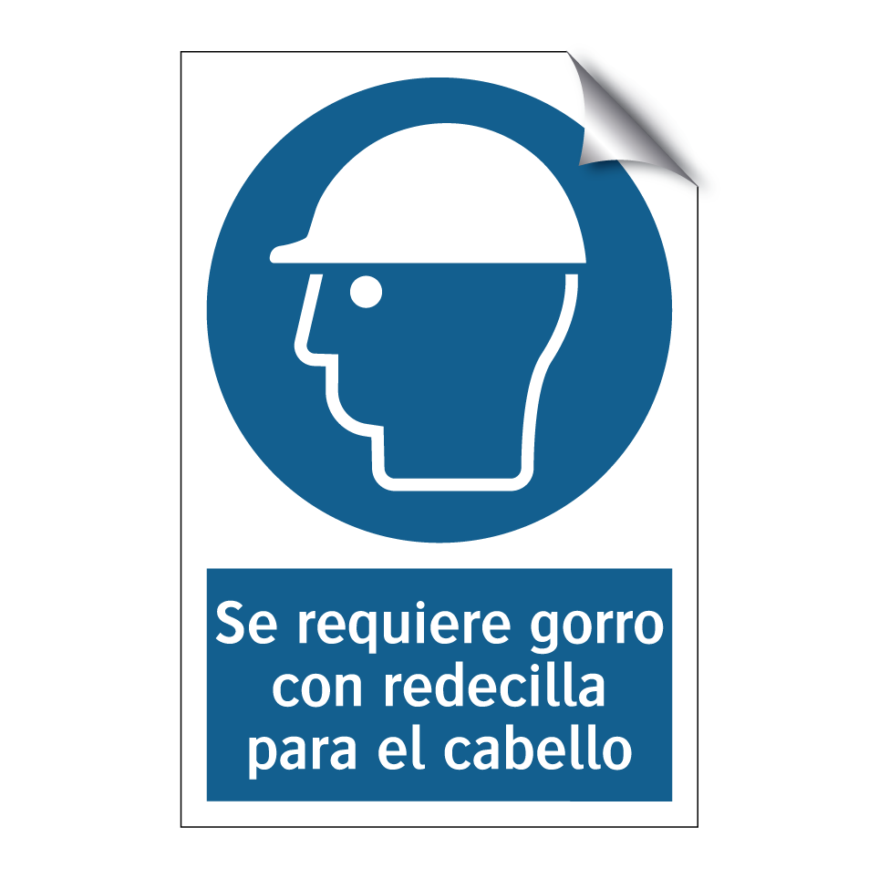 Se requiere gorro con redecilla para el cabello