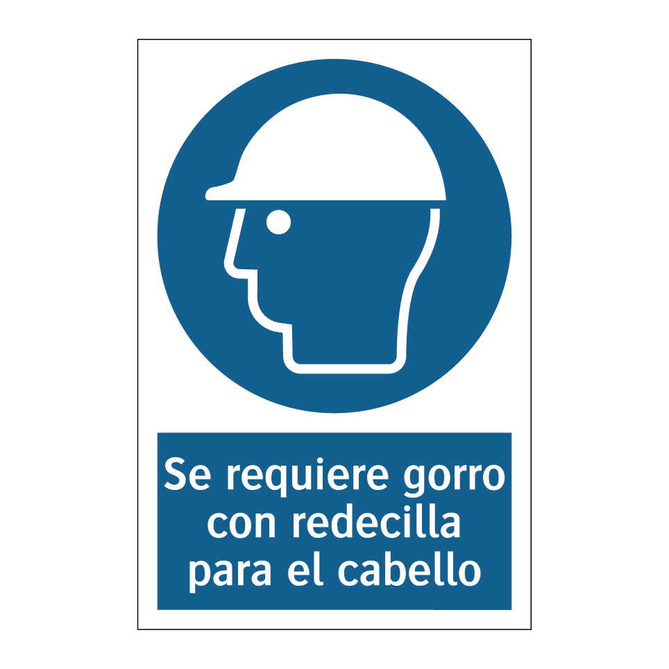 Se requiere gorro con redecilla para el cabello