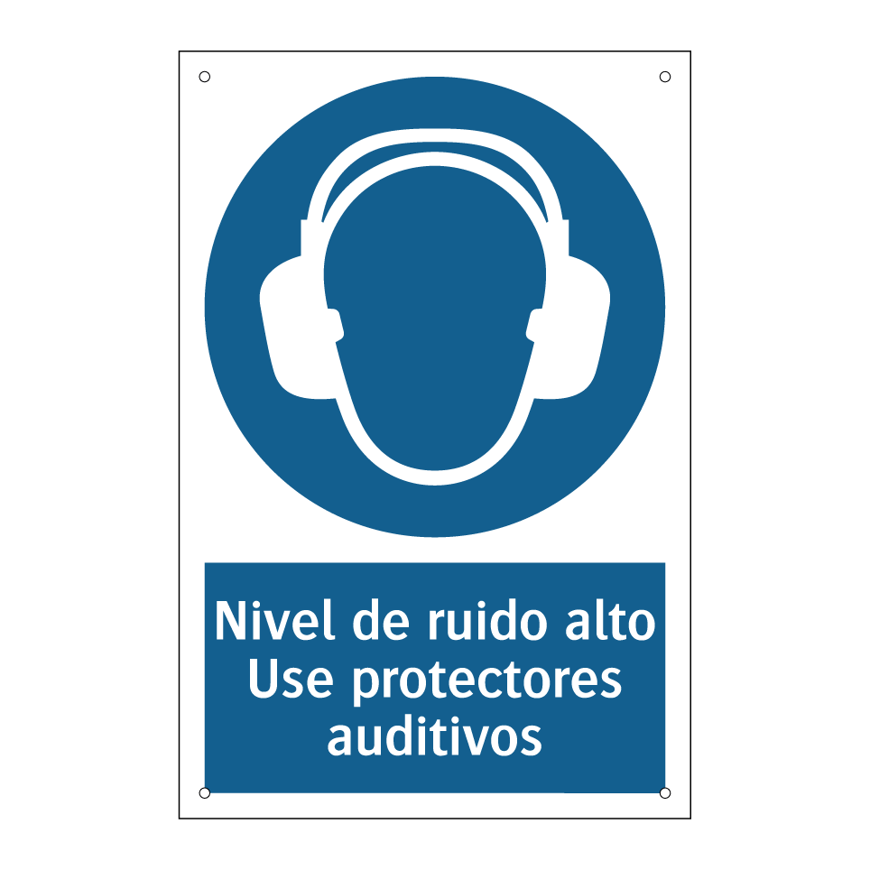 Nivel de ruido alto Use protectores auditivos