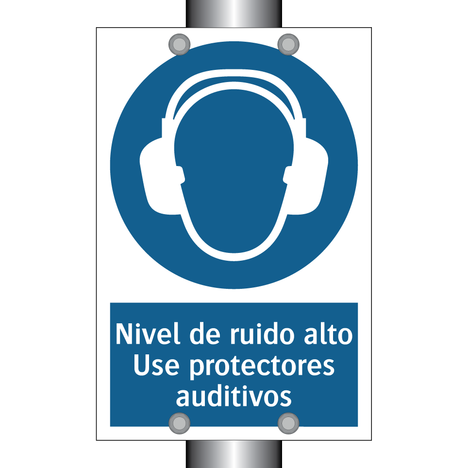 Nivel de ruido alto Use protectores auditivos