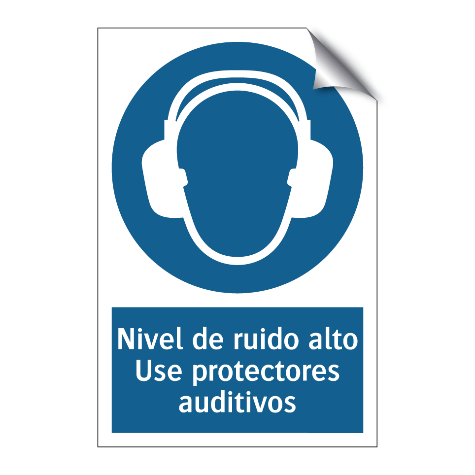 Nivel de ruido alto Use protectores auditivos