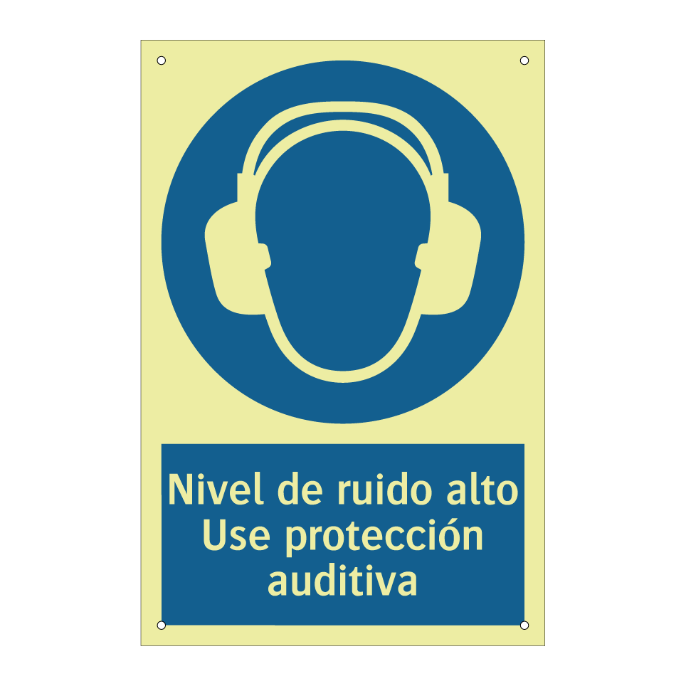 Nivel de ruido alto Use protección auditiva
