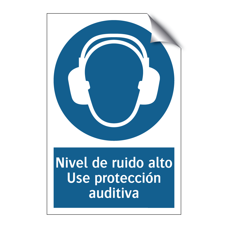 Nivel de ruido alto Use protección auditiva