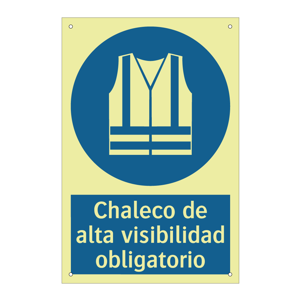 Chaleco de alta visibilidad obligatorio