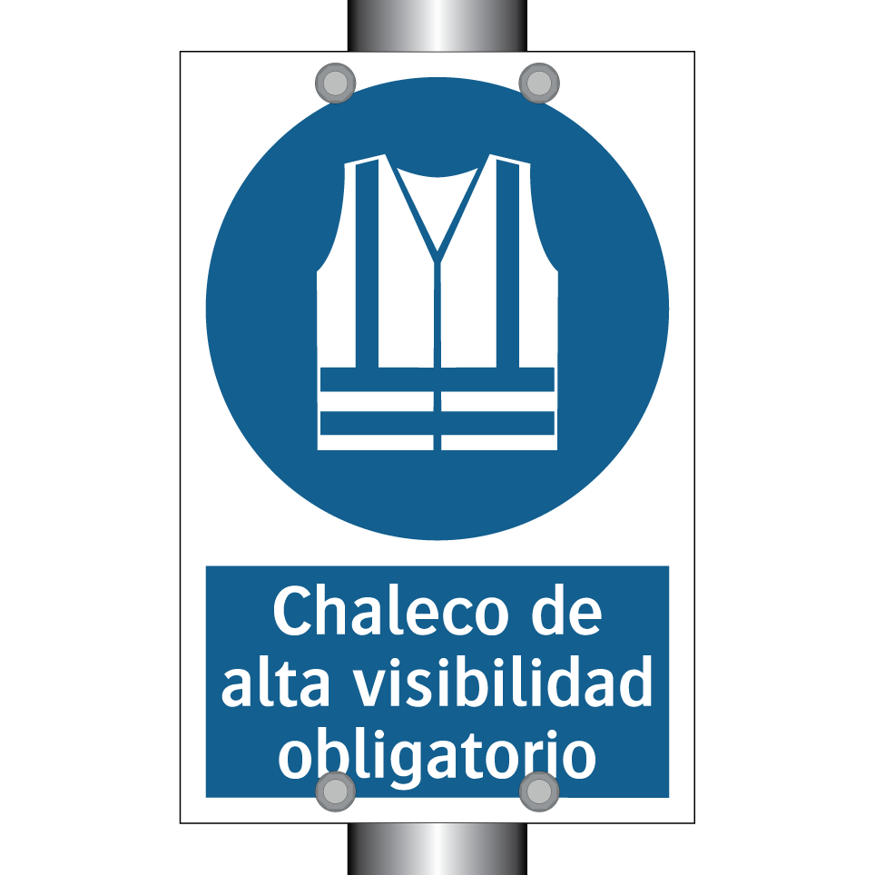 Chaleco de alta visibilidad obligatorio
