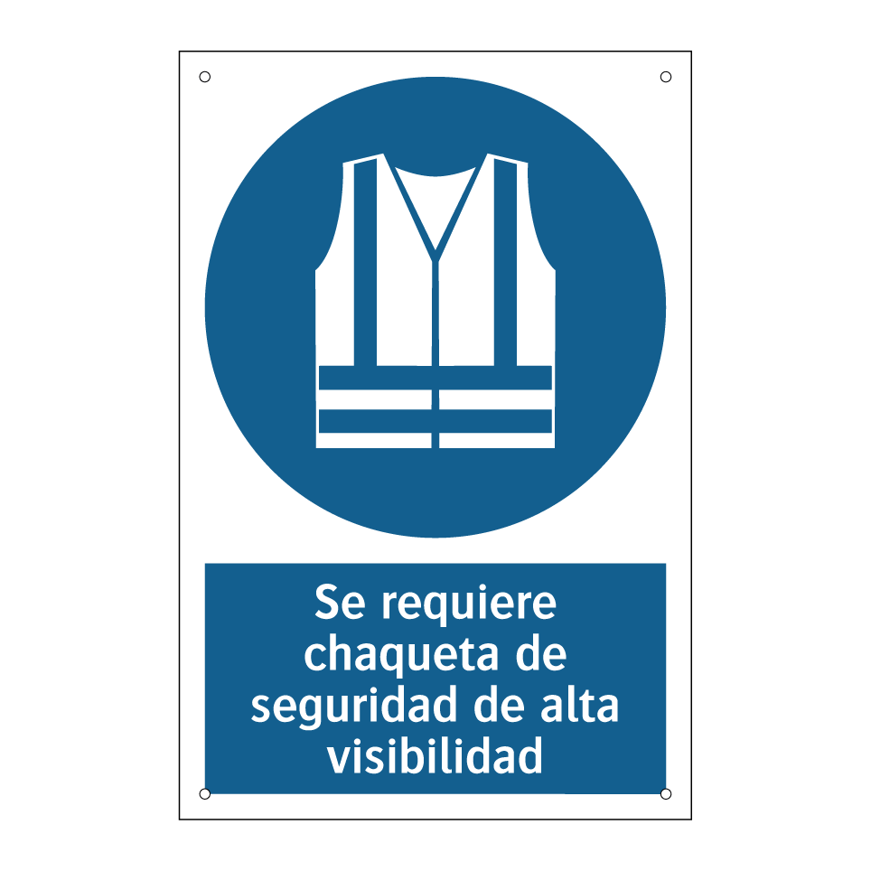 Se requiere chaqueta de seguridad de alta visibilidad