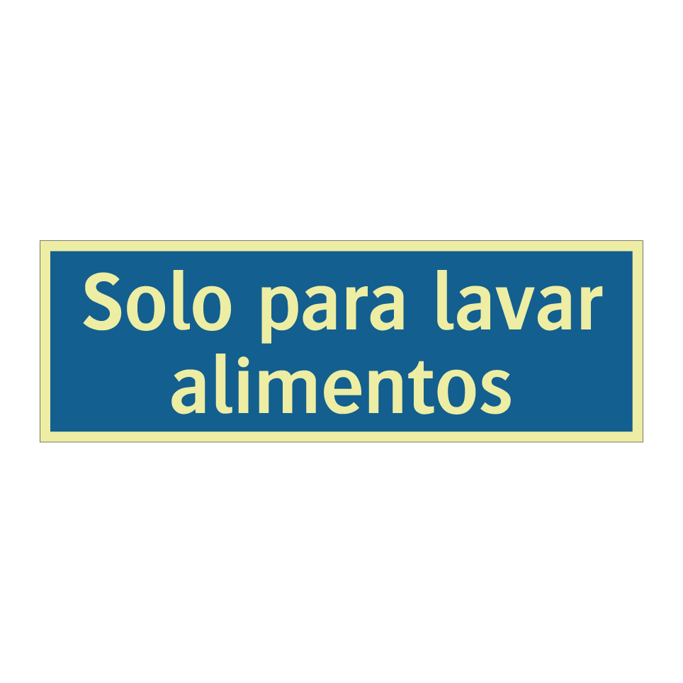 Solo para lavar alimentos