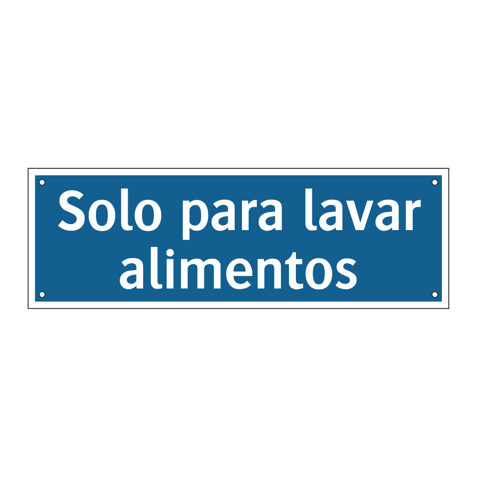 Solo para lavar alimentos