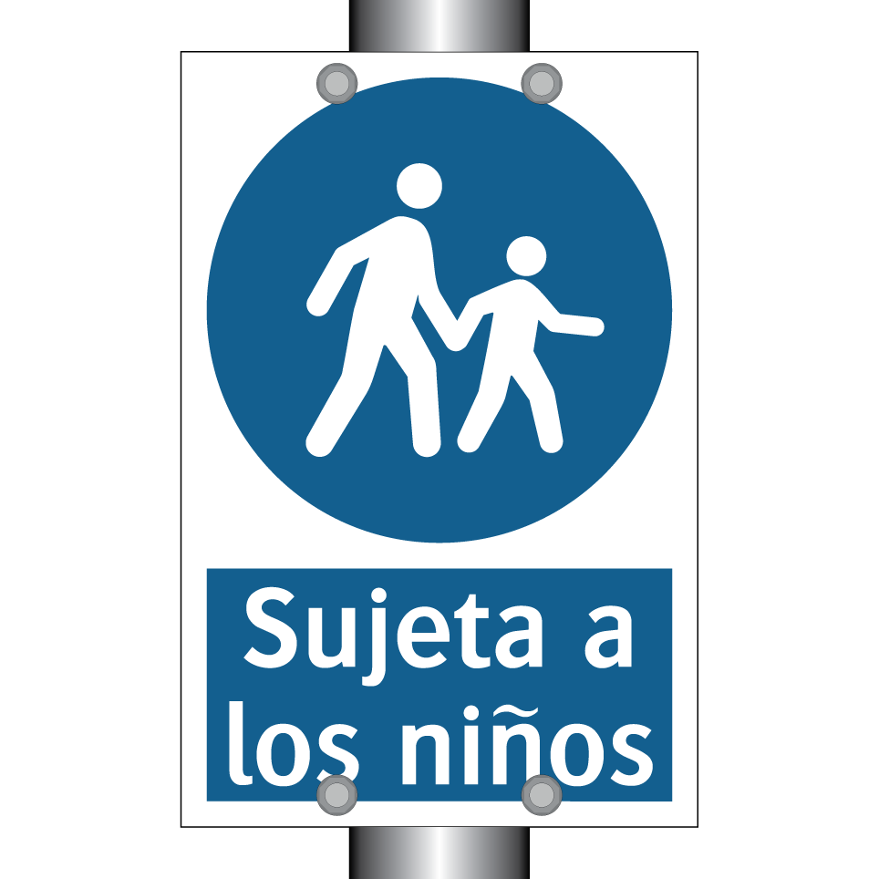 Sujeta a los niños
